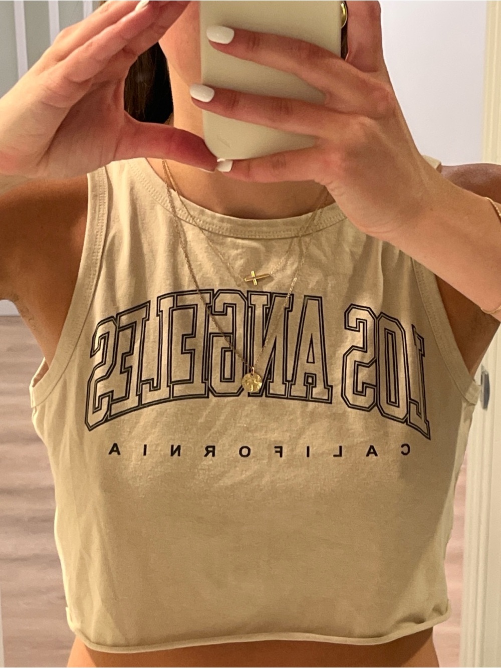 Tan Los Angeles Crop Top